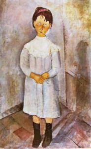 Bambina in azzurro, cm. 116 x 73,Proprietà privata, Parigi.